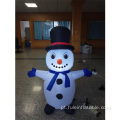 Boneco de neve inflável de férias para o Natal